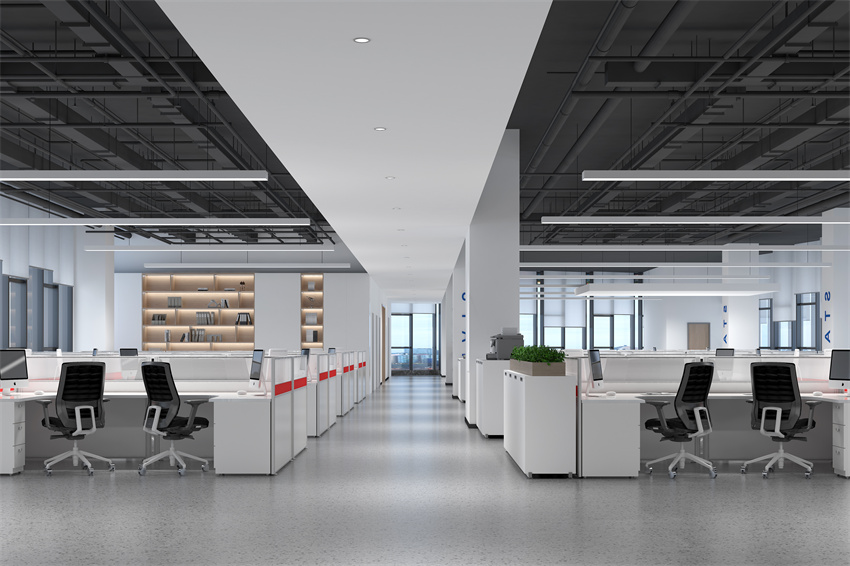 合肥办公室设计：技术企业办公+车间装修设计效果